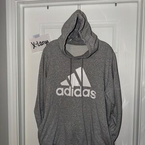 Gray Adidas Pullover Hoodie